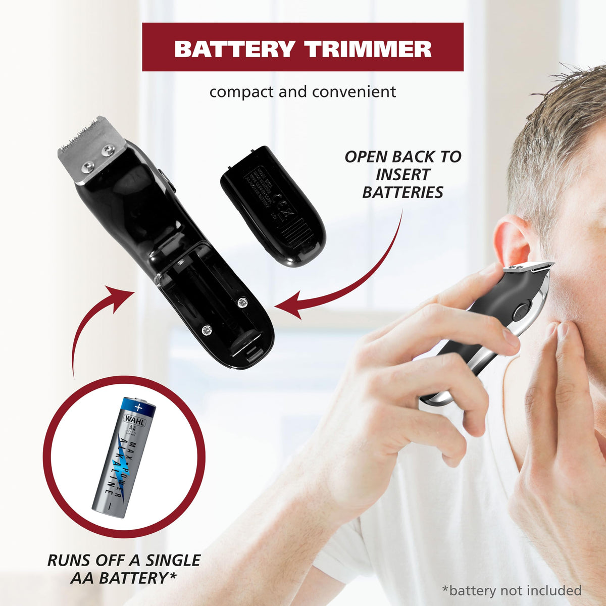 Wahl clipper and trimmer accessories laid out for easy identification