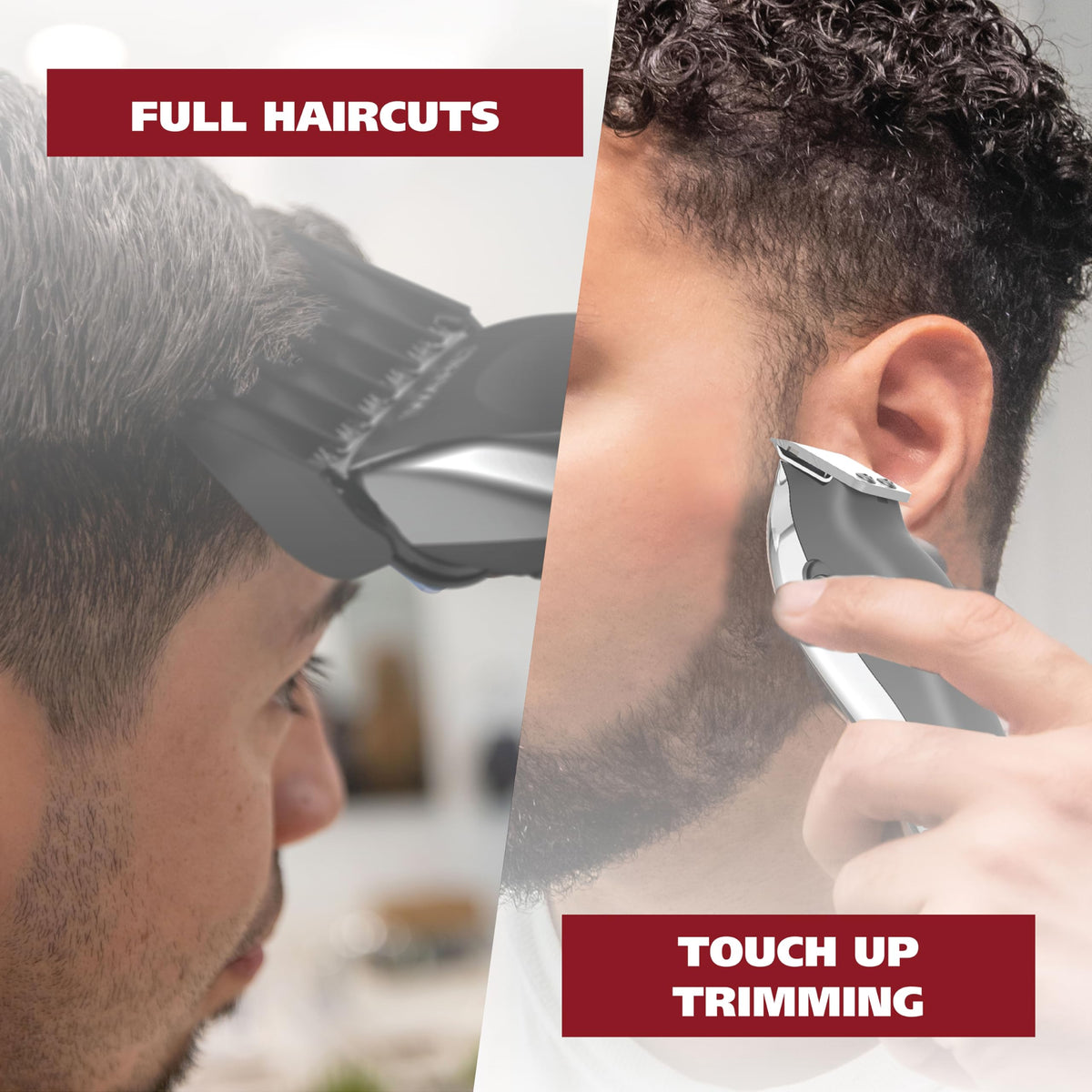 Wahl stainless steel blade close-up highlighting durable sharpness