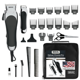 Wahl Chrome Pro front packaging showing kit contents and model for clear overview