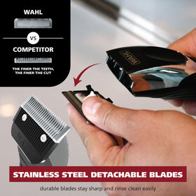 Wahl set of 12 SNAP-N-LOCK guards arranged to show length options