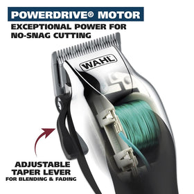 Wahl Chrome Pro used during a home haircut delivering professional results