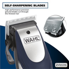 Wahl clipper in hand demonstrating cordless freedom and ergonomic control benefit
