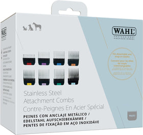 Wahl comb snapped onto detachable blade demonstrating secure fit