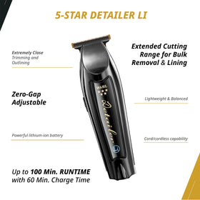 Wahl Professional combo held in hand for scale and ergonomic comfort during long cuts