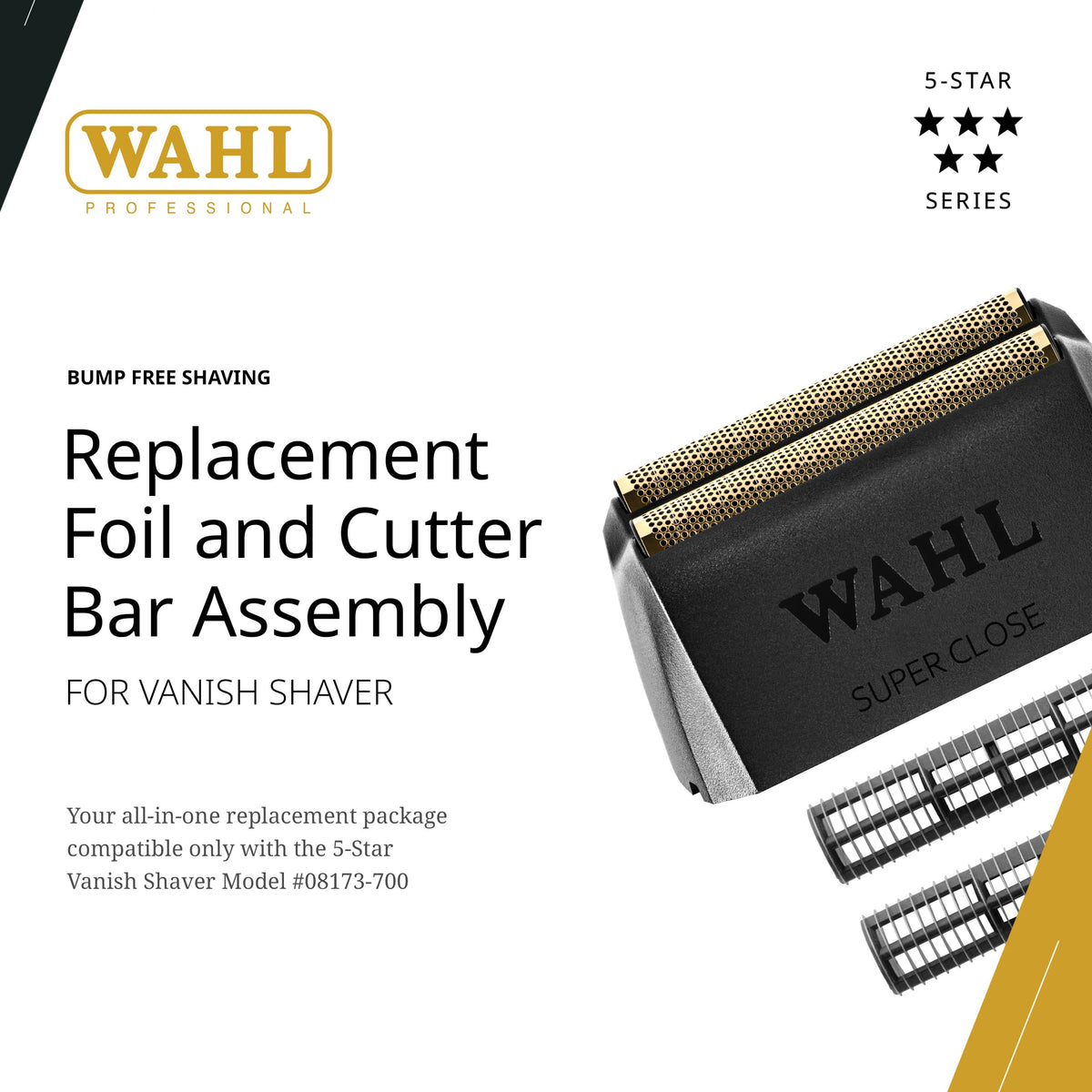 Wahl cutter bar close-up revealing sharp edges for consistent cutting benefit