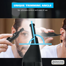 Wahl detachable stainless-steel heads rinsing under water for easy cleaning