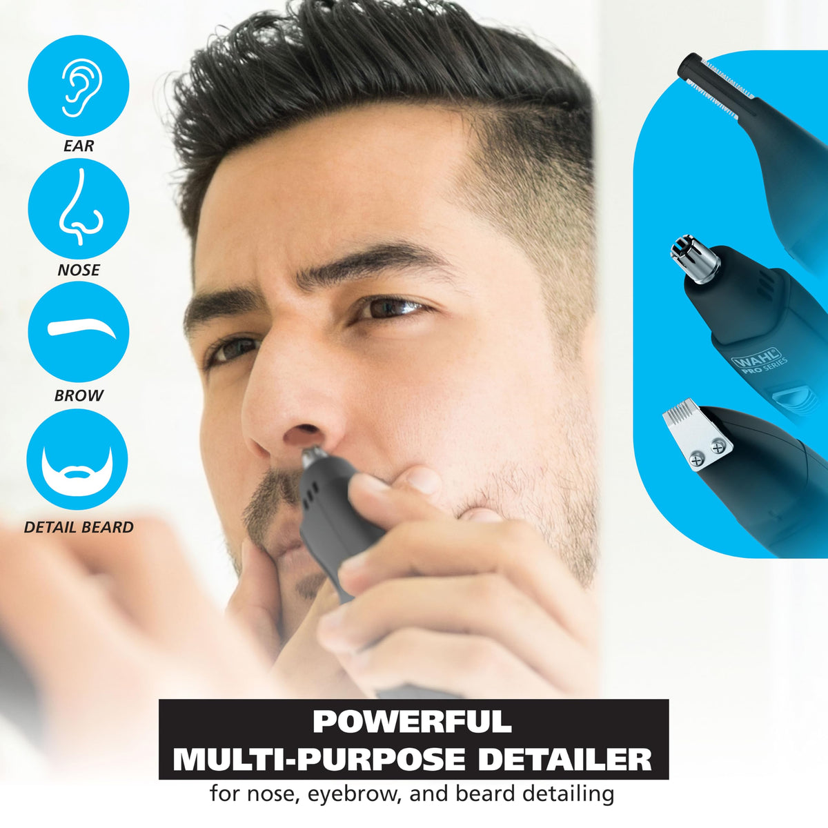 Wahl close-up of detail head highlighting precision edges for accurate shaping
