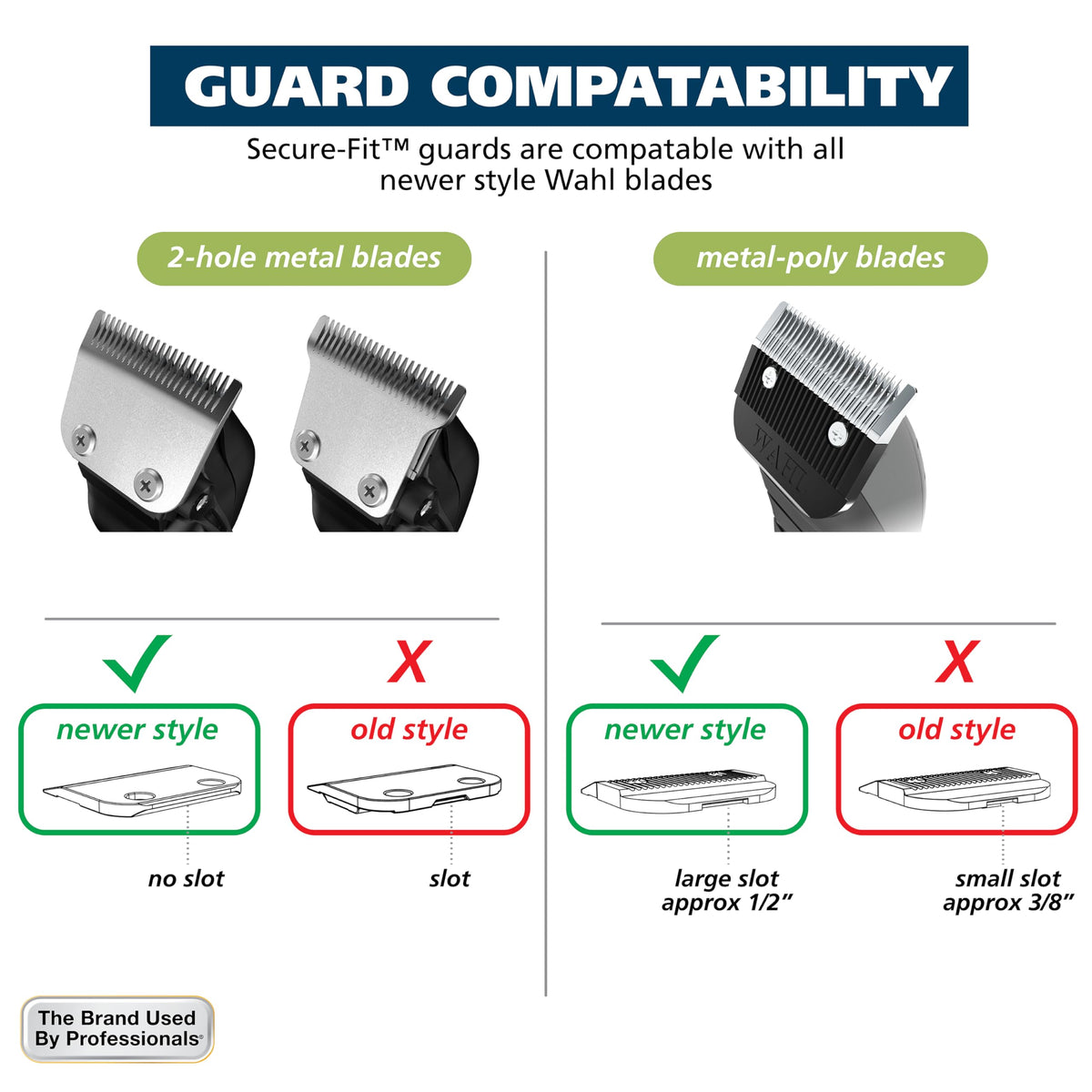 Wahl guard material close-up showing durable plastic texture for long-lasting use