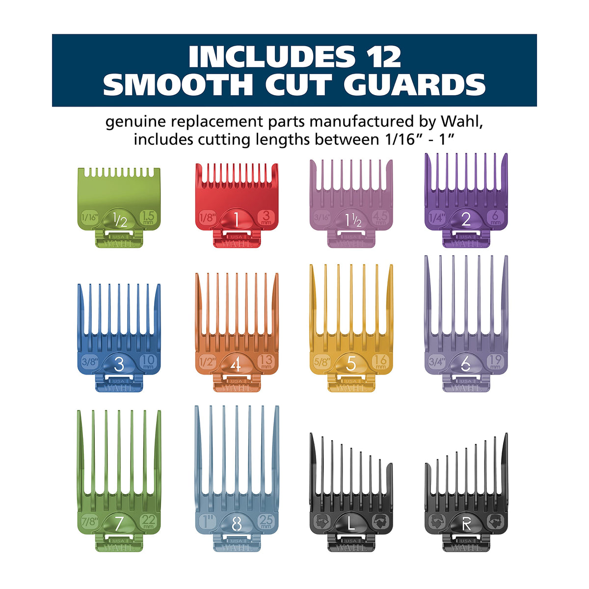 Wahl left and right ear taper guards for precise ear blending