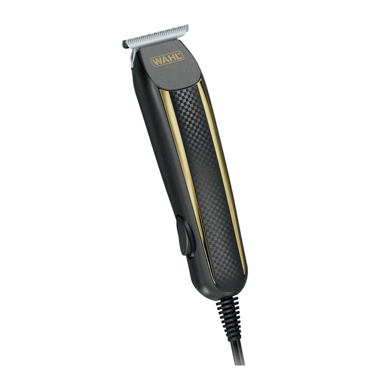 Wahl Edge Pro trimmer front view showing compact ergonomic body and corded design for steady power