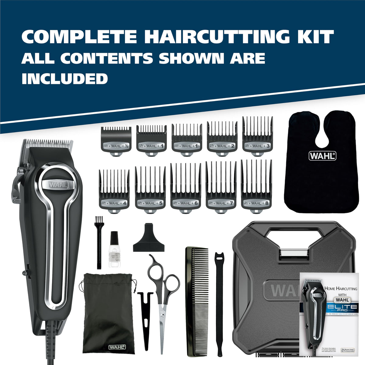 Wahl Elite Pro size comparison in hand showing compact, powerful corded design