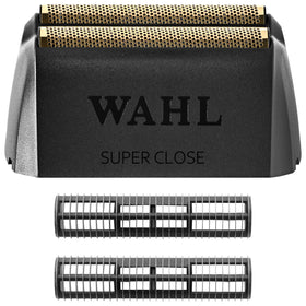 Wahl foil head front view showing new cutting surface and improved shave benefit