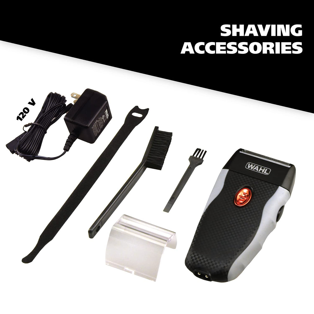 Wahl shaver rubber grip texture close-up improving control and steady handling