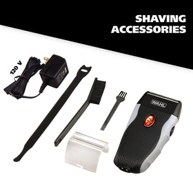 Wahl shaver rubber grip texture close-up improving control and steady handling