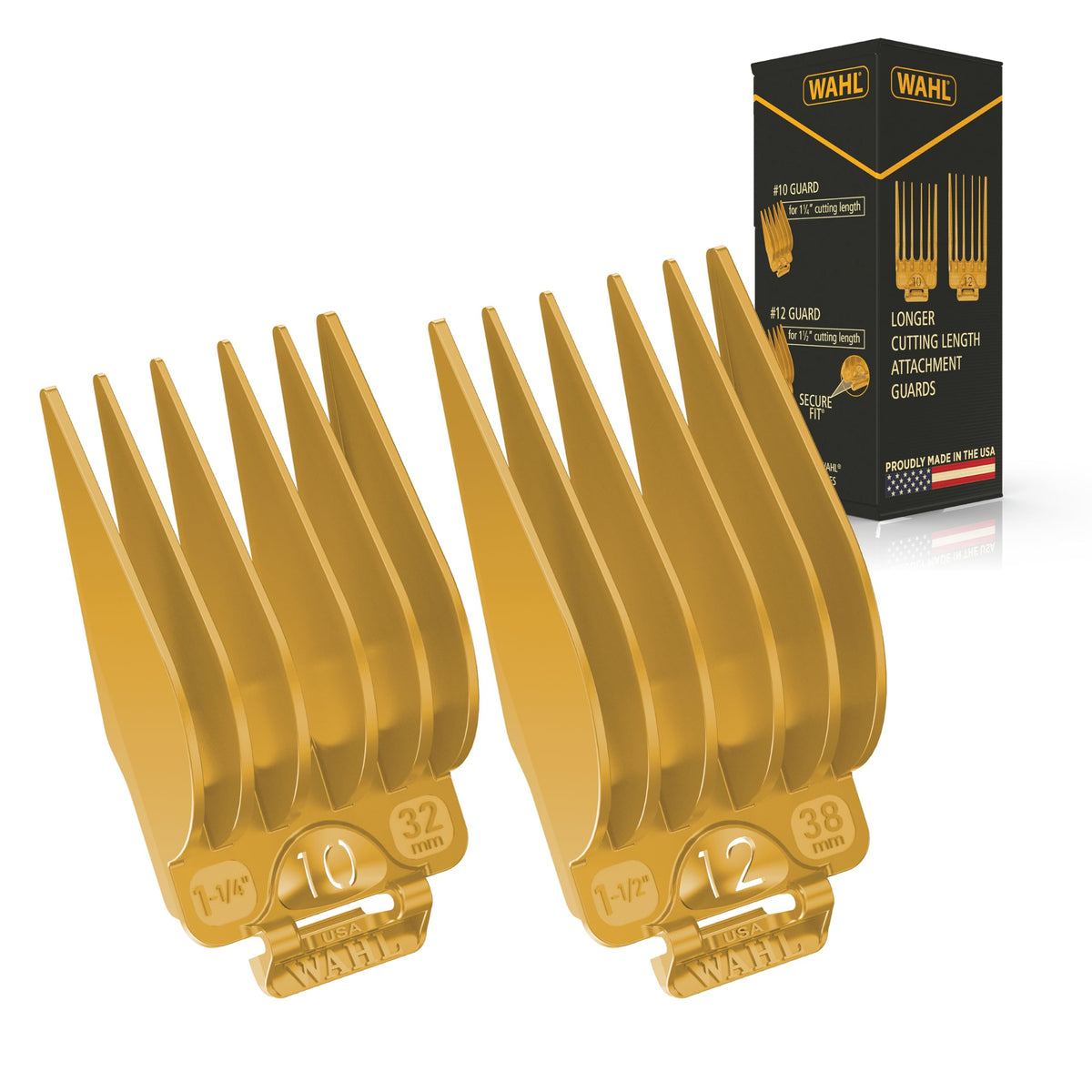 Wahl front packaging showing both #10 and #12 guards for clear identification and confidence