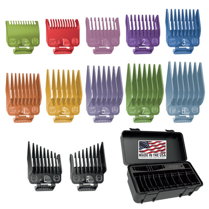 Wahl front packaging showing organizer and guards for quick setup