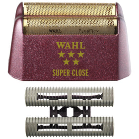 Wahl gold foil front view showing precise perforations and smoother shave