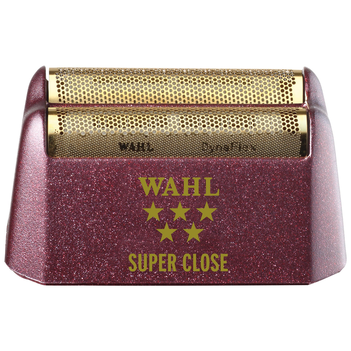 Wahl gold foil front view showing precise fit and improved shave quality
