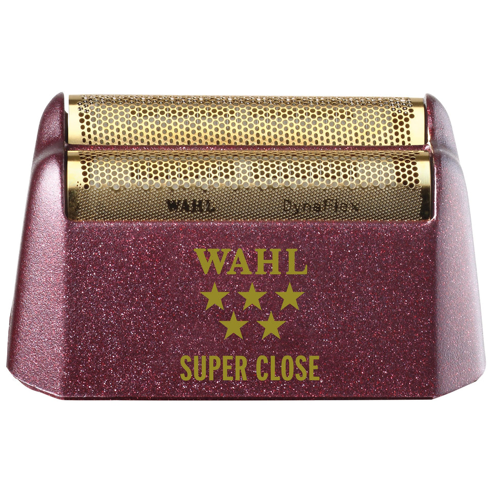 Wahl gold foil front view showing precise fit and improved shave quality