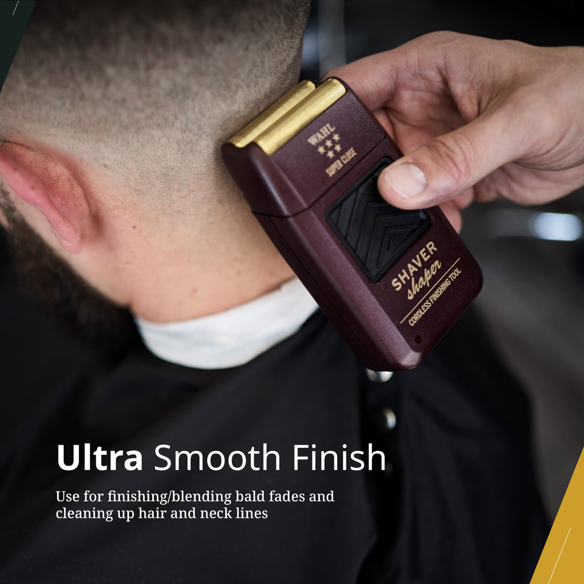 Wahl gold foil installed on Shaver Shaper demonstrating easy replacement benefit