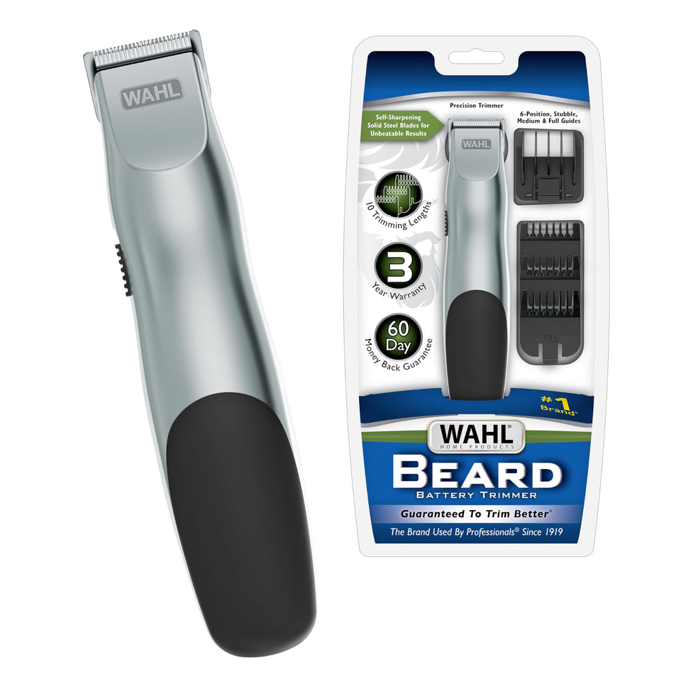 Wahl Groomsman front view showing ergonomic grip and compact profile for comfortable trimming