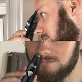 Wahl Groomsman staged on bathroom counter to show quick at-home touch-up use