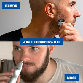Wahl Groomsman side profile highlighting ergonomic soft-grip for steady hold