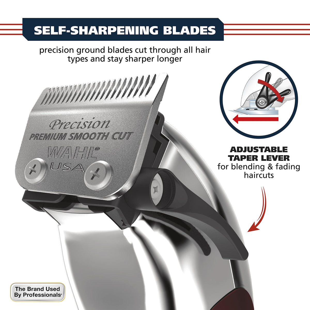 Wahl organized guard caddy with 12 snap guards for fast guard selection