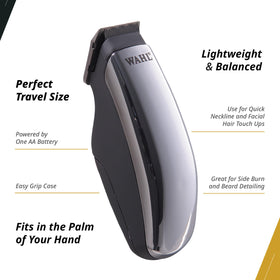Wahl Professional trimmer held in hand demonstrating ergonomic grip and control