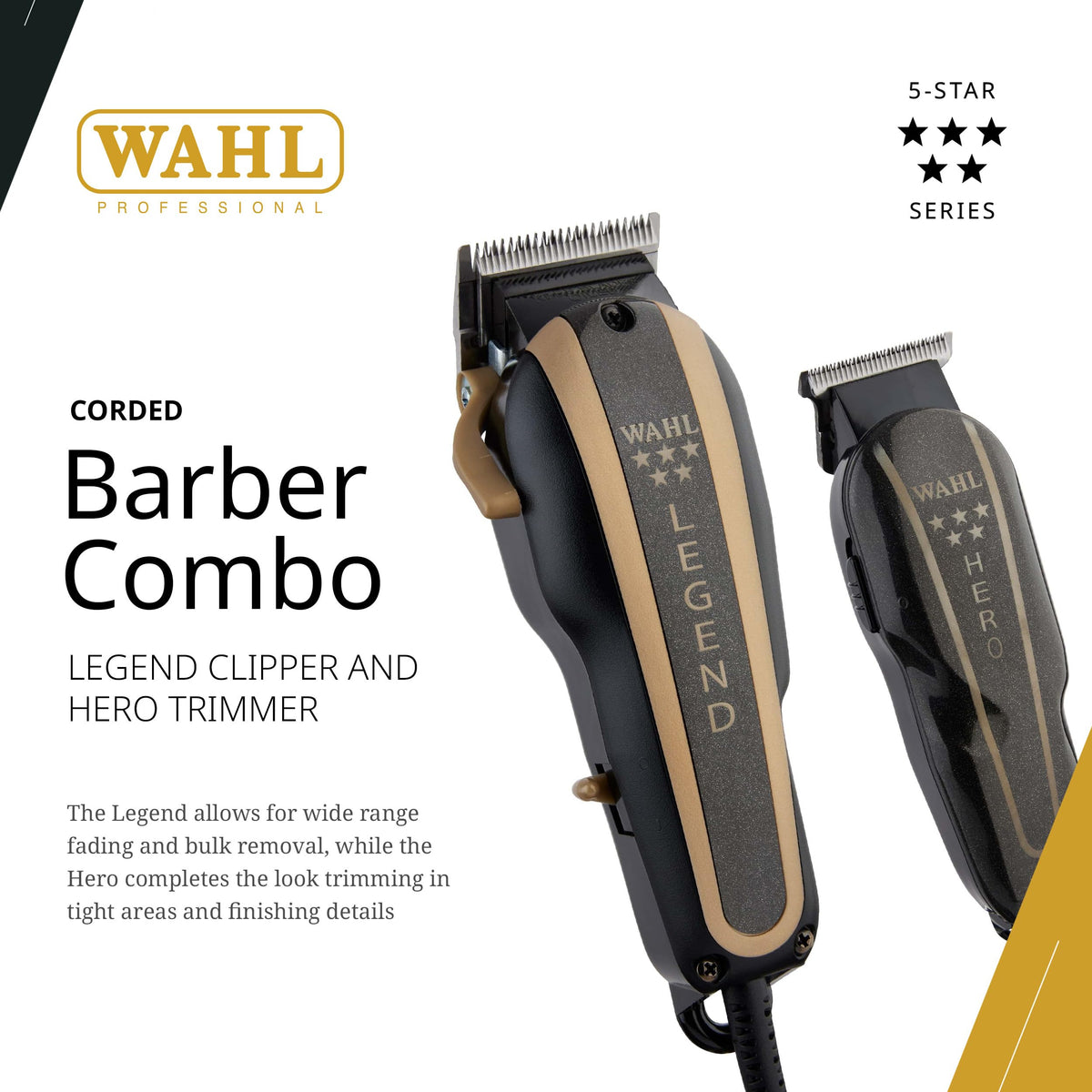 Wahl Professional legend clipper close-up on blade delivering smooth fades