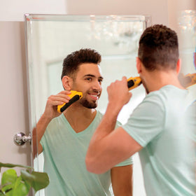 Wahl bi-directional cutter bar detail illustrating long-hair cutting performance