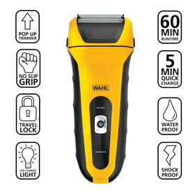 Wahl LifeProof foil head closeup highlighting flexible cutters for smoother passes