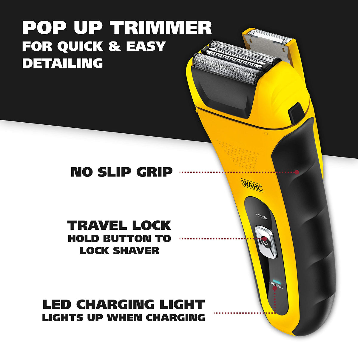 Wahl LifeProof used in shower to show waterproof design and easy rinsing