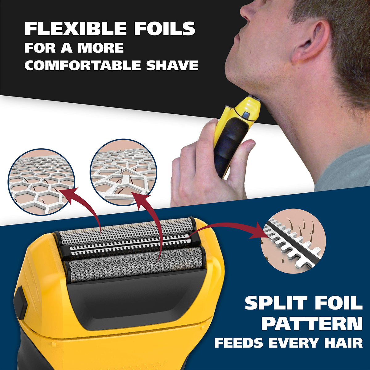 Wahl LifeProof next to hand to show compact size and ergonomic scale