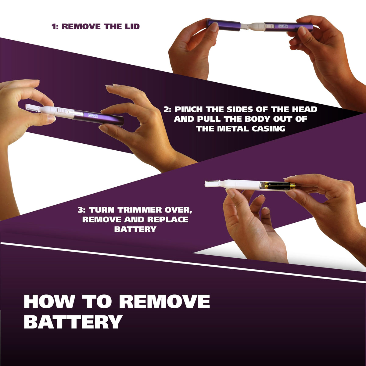 Wahl pen trimmer tucked in a travel bag for on-the-go grooming convenience