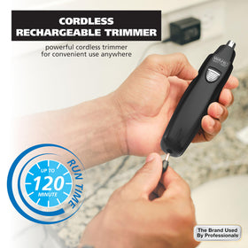 Wahl trimmer on bathroom counter in lifestyle setting for everyday grooming convenience