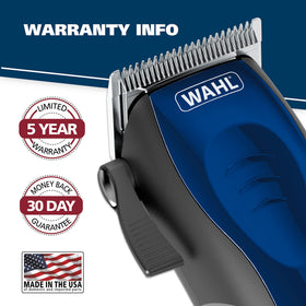 Wahl clipper used in a home haircut setting for DIY grooming