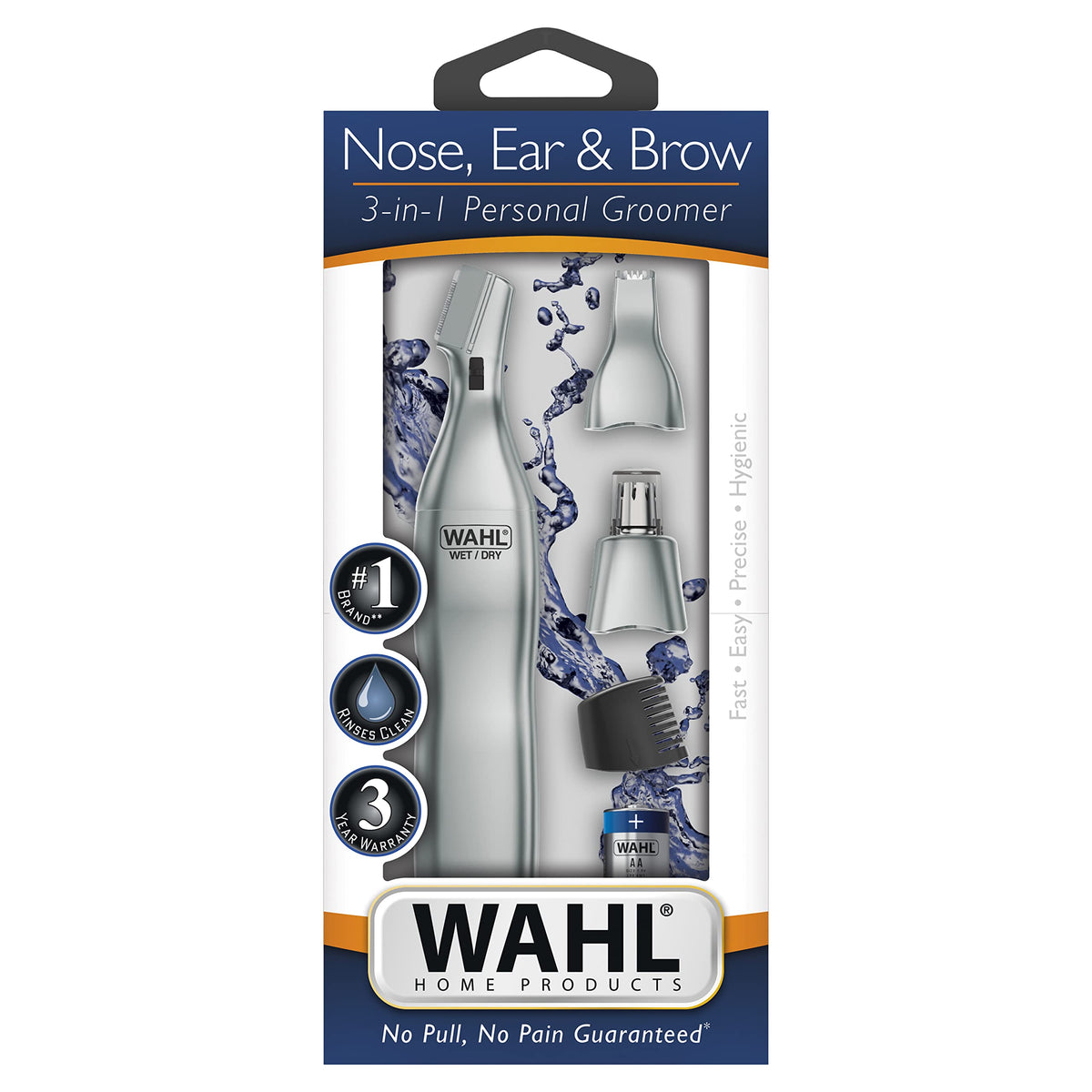Wahl trimmer packed in travel pouch ready for grooming on the go