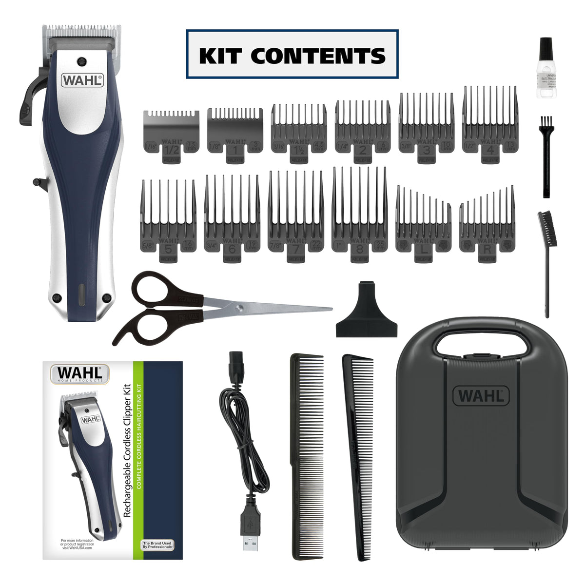 Wahl blade close-up showing precision ground, self-sharpening blades for clean cuts