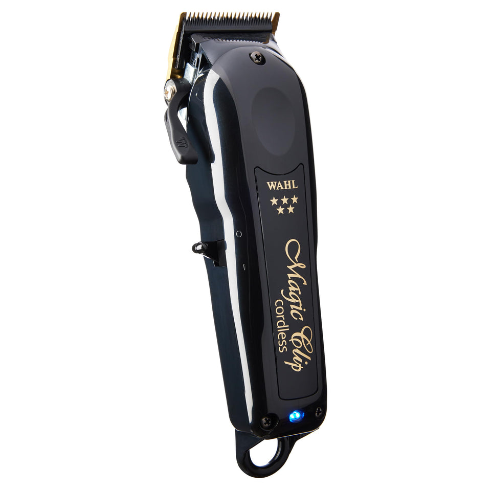 Wahl Professional Magic Clip front view showing ergonomic design and controls, for comfortable cutting