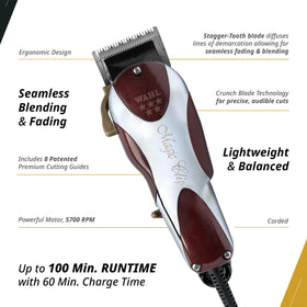 Wahl Magic Clip in use with barber performing a fade delivering smooth, consistent cutting