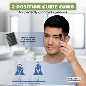 Wahl rotary head close-up showing trimming blades for safe nose and ear grooming