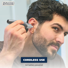 Wahl one-button control detail for easy on/off operation and simple use