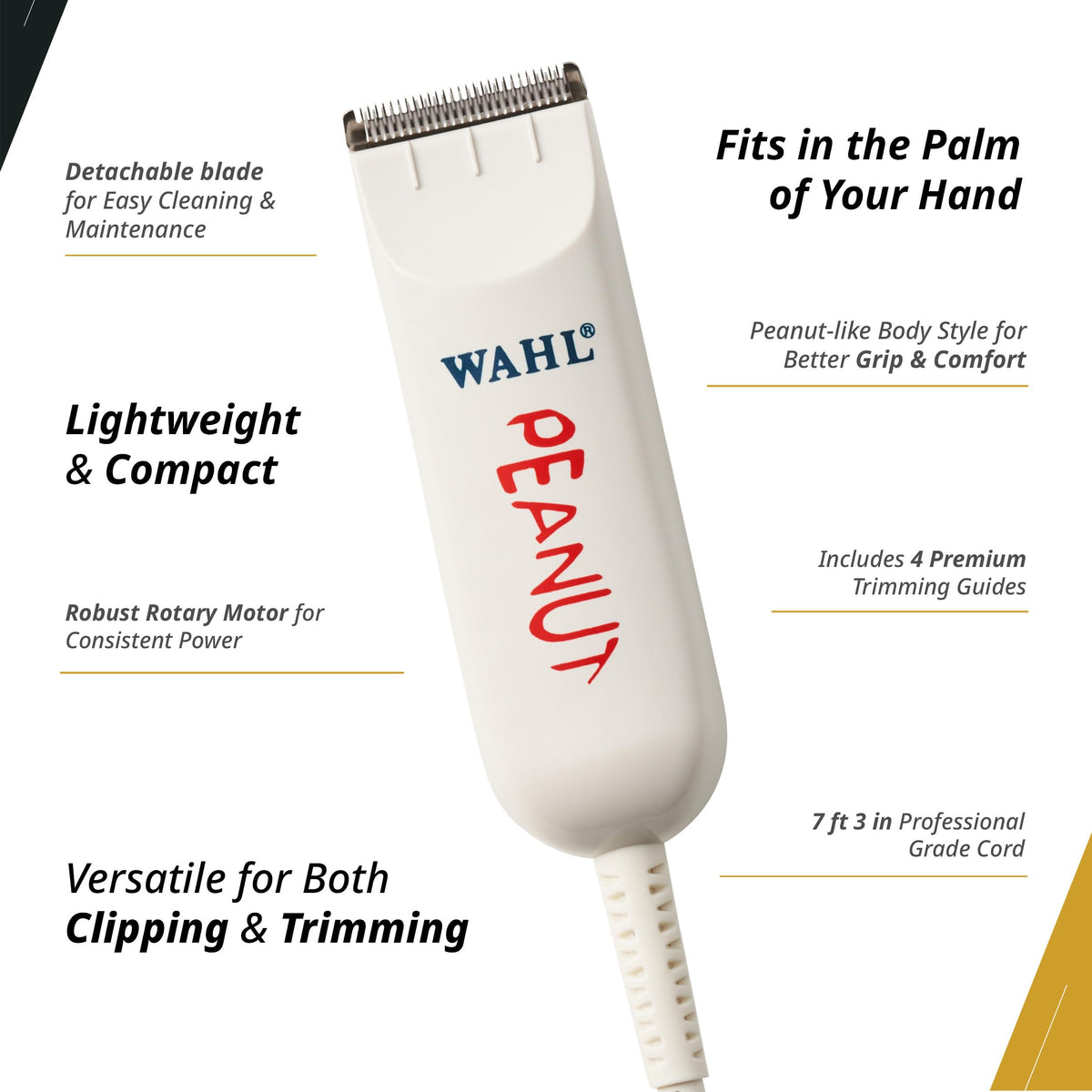Wahl Professional accessory kit with guides, oil, brush, and red blade guard for maintenance