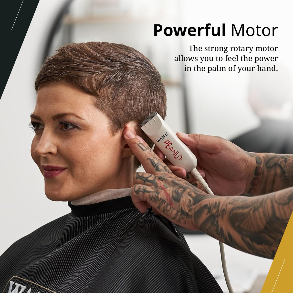 Wahl Professional peanut trimmer held in hand demonstrating comfortable palm fit