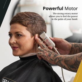 Wahl Professional peanut trimmer held in hand demonstrating comfortable palm fit