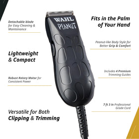 Wahl Professional peanut trimmer in hand demonstrating comfortable maneuverability