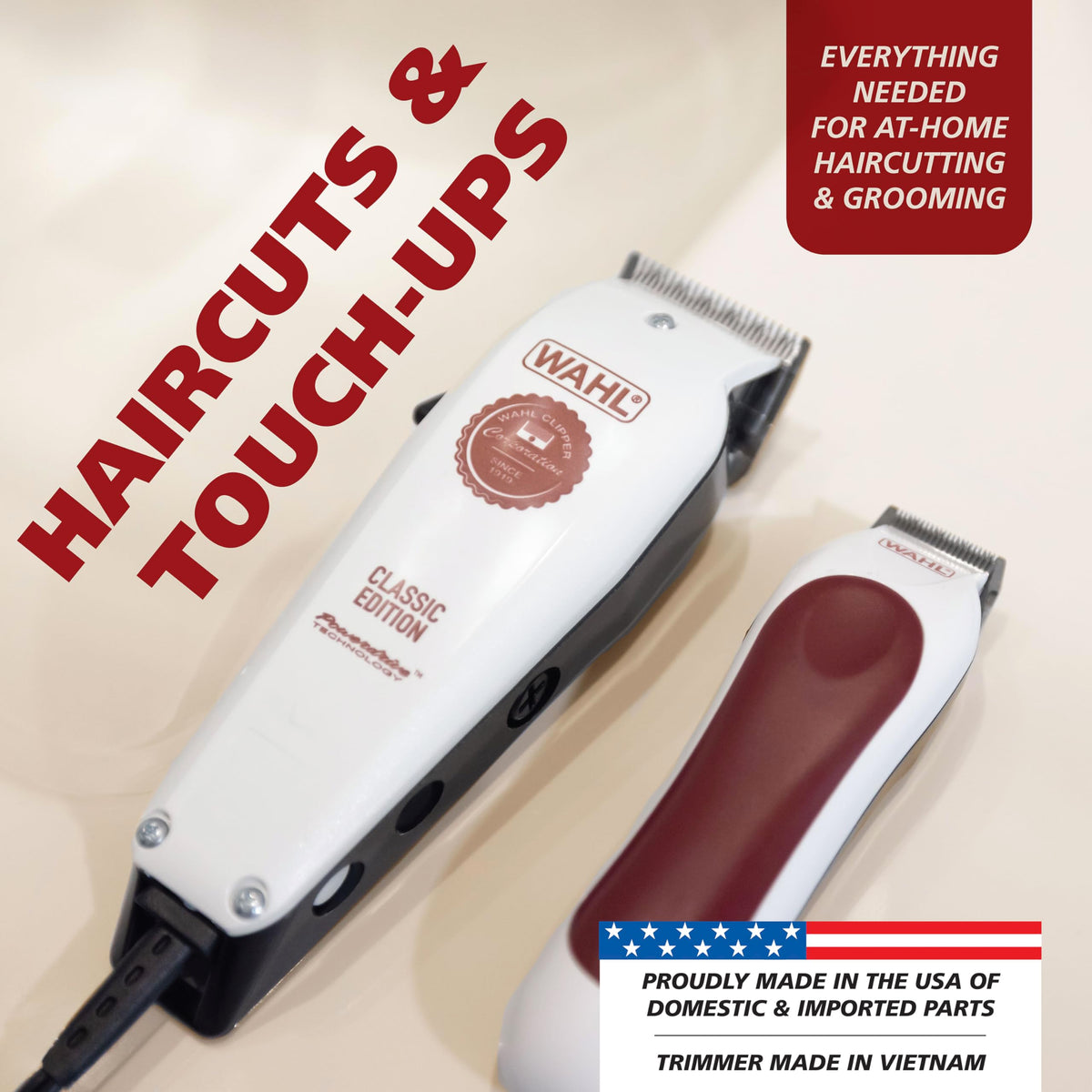 Wahl precision blade close-up highlighting self-sharpening edge for smoother cutting