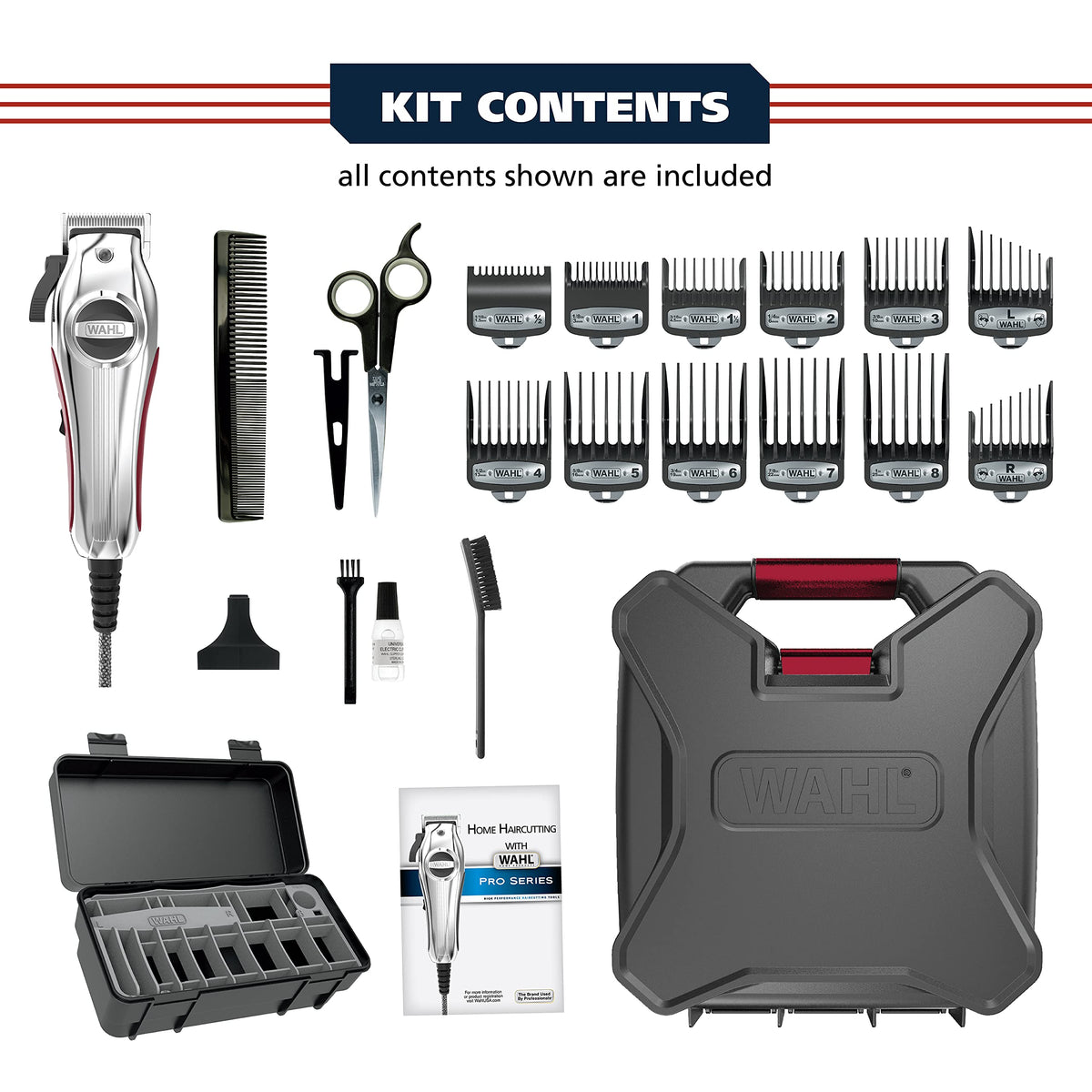 Wahl close-up of precision blades highlighting self-sharpening and smooth cuts