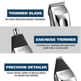 Wahl precision detail head close-up showing control for mustache and goatee shaping